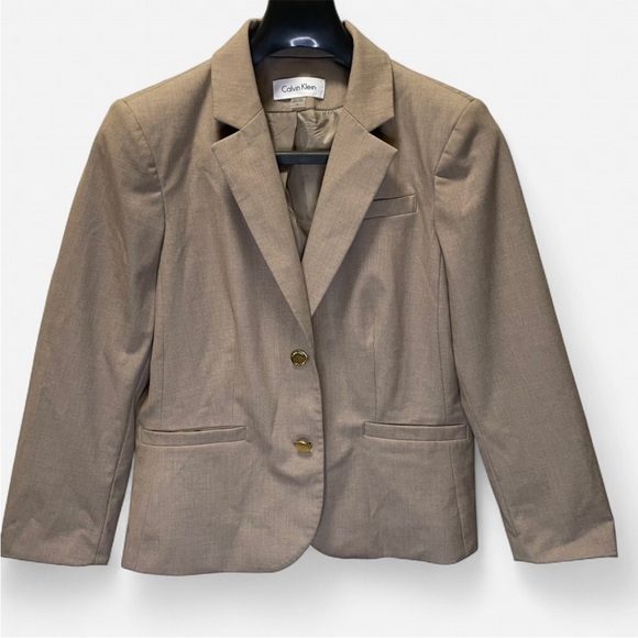 Calvin Klein Jackets & Blazers - Calvin Klein Women's Beige Blazer